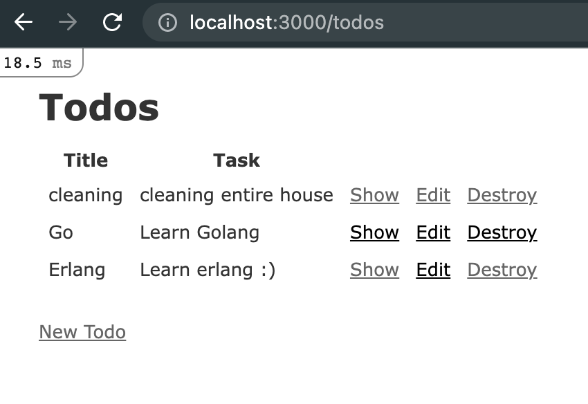 simple todo app